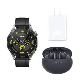 Reloj HUAWEI GT 4 46 mm Negro + Audífonos FreeBuds 5i + Obsequio - 